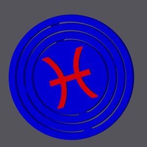 12 Zodiac  FIDGET GYRO - Fidget Gyro 3D Printed, Fidget Gyro Rings, Spinning Gyro Fidget, 4 Ring Fidget Gyro, Gyro Fidget, Zodiac Signs