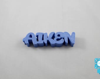 Custom 3D Printed Name Plate: Personalized Plastic Name