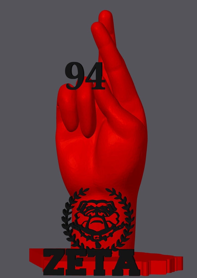 RDO SIGN STATUE Zeta Sign Statue, 3D Print Sign Statue, Red Dawg Order