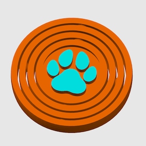 Animal Paws  FIDGET GYRO - Fidget Gyro 3D Printed, Fidget Gyro Rings, Spinning Gyro Fidget, 4 Ring Fidget Gyro, Gyro Fidget