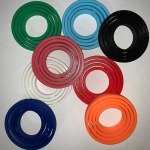 Single Color 3D FIDGET GYRO - Fidget Gyro 3D Printed, Fidget Gyro, Fidget Gyro Rings, 4 Ring Fidget Gyro, Spinning Gyro Fidget, Gyro Fidget