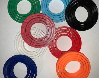 Fidget Gyro impreso en 3D: Spinner de 4 anillos de un solo color