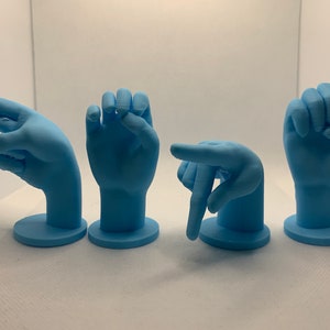 3D LANGUAGE SIGN - Language Letters Sign, Sign Language Letters for Names, 3D Language Letters for Name, 3D Printed Language Sign, No Letter