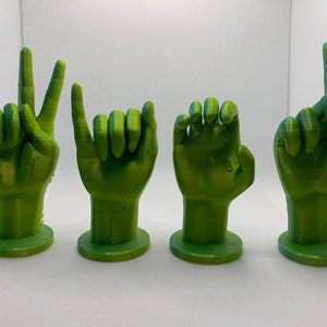 Su nombre en ASL sin letra - Letras de lenguaje de señas, Letras de lenguaje de señas para nombres, Letras de ASL 3D para nombre, Lenguaje de señas impreso en 3D