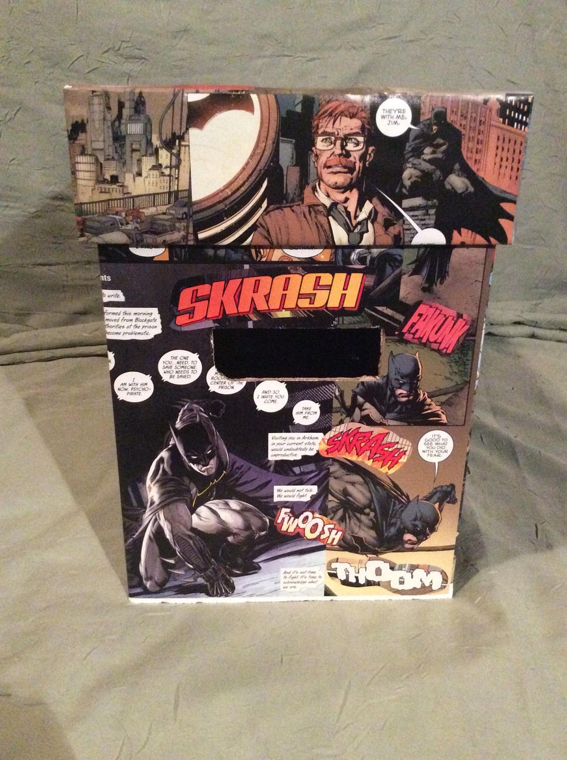 BATMAN Decoupage Comic Book Storage Box!!! - Etsy