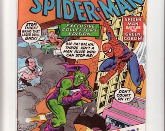 CUSTOM old school SPIDER-MAN Decoupage Comic Book Storage Box!!!