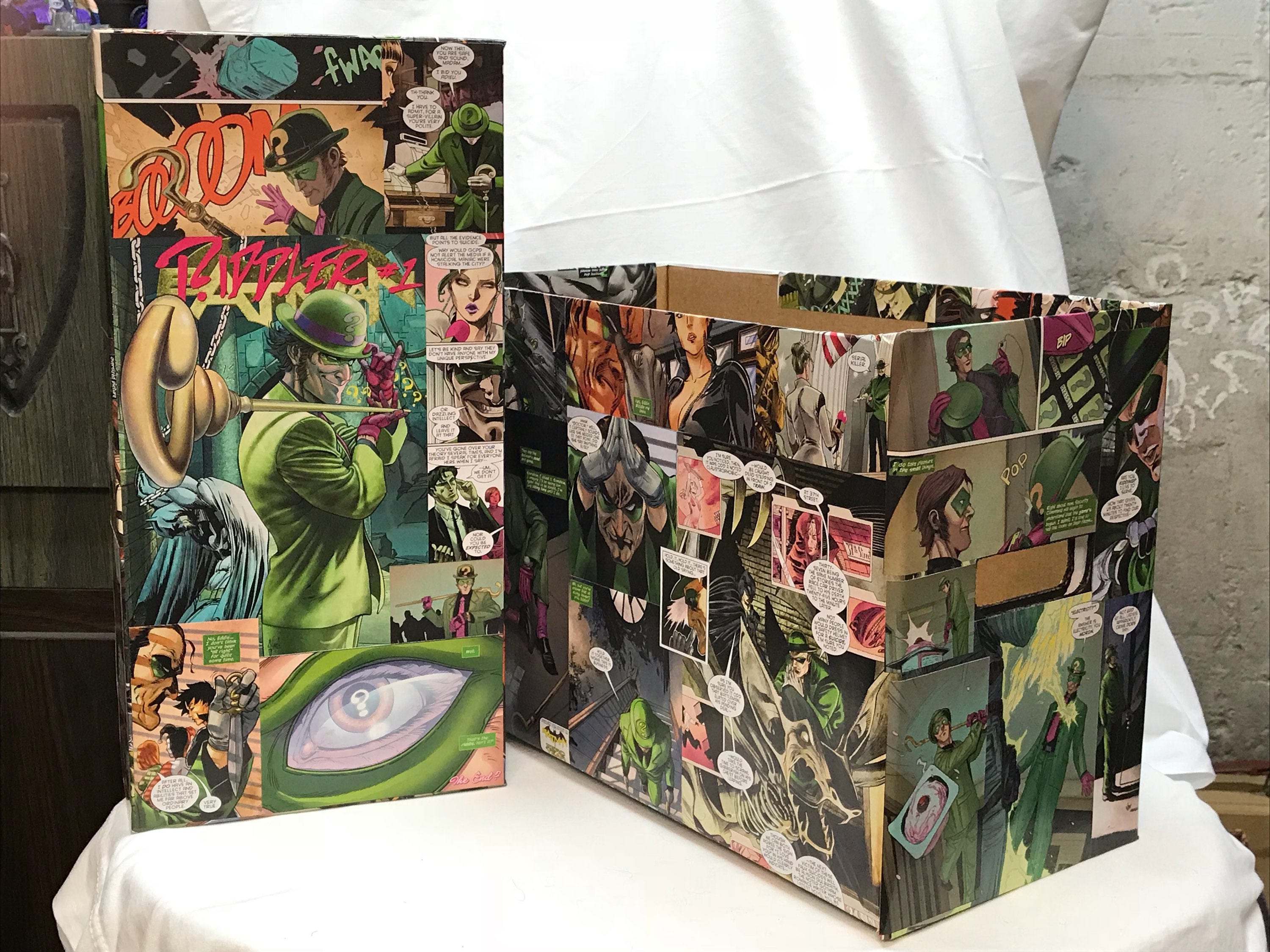 CUSTOM Decoupage Comic Book Storage Box!!! - Etsy