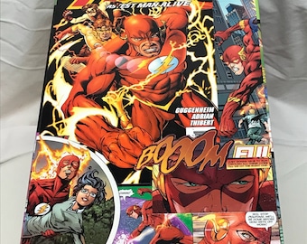 Scatola portaoggetti per fumetti decoupage FLASH PERSONALIZZATA!!!