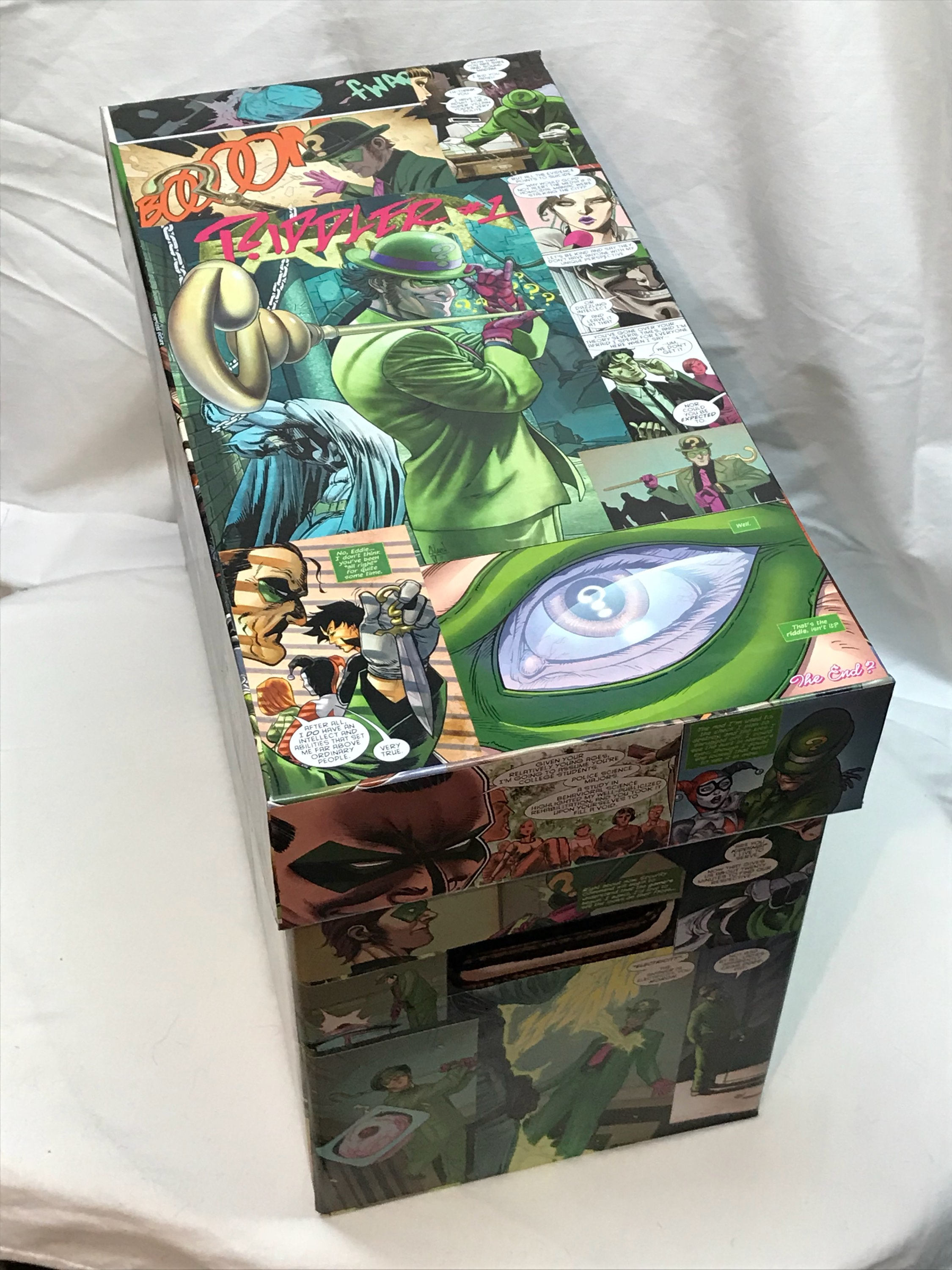 CUSTOM Decoupage Comic Book Storage Box -  Israel