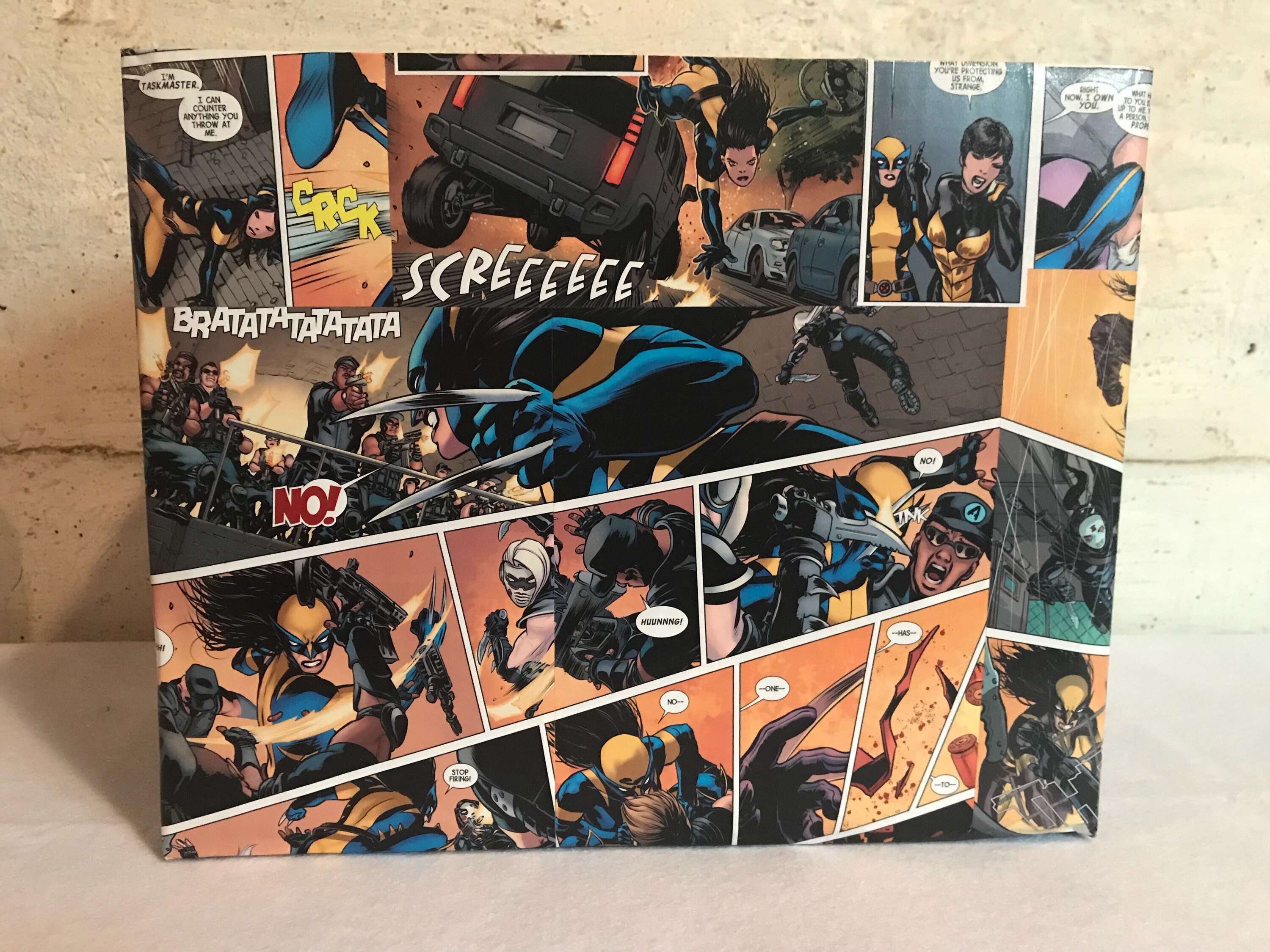 CUSTOM Marvel Decoupage Comic Book Storage Box!!! - Etsy