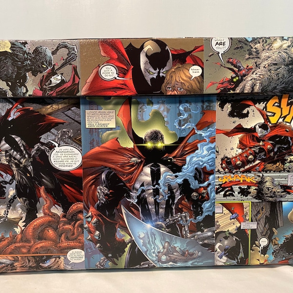 SPAWN CUSTOM Decoupage Comic Book Storage Box!!!