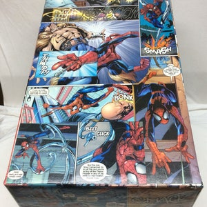 CUSTOM SPIDER-MAN Decoupage Comic Book Storage Box!!!