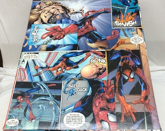 CUSTOM SPIDER-MAN Decoupage Comic Book Storage Box!!!