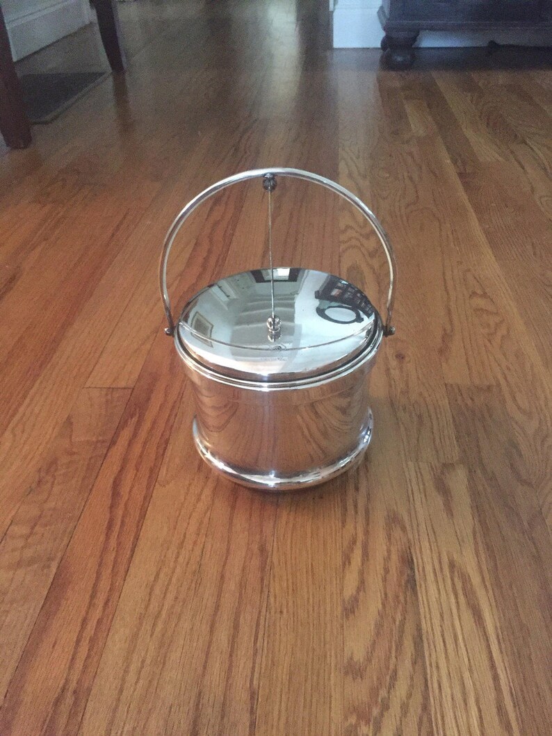 FB Rogers Silver over copper ice bucket with Thermos brand Etsy