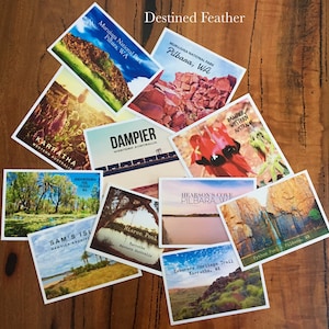 Australische ansichtkaarten, Pilbara briefkaart, West-Australische Wildflower ansichtkaarten, Pilbara Souvenir, Australische souvenirs, Perth Gift, Outback
