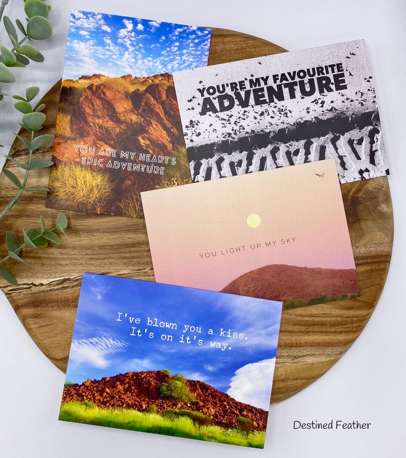 Pilbara Love Card, Outback Valentine's Day Card, Australian Landscape