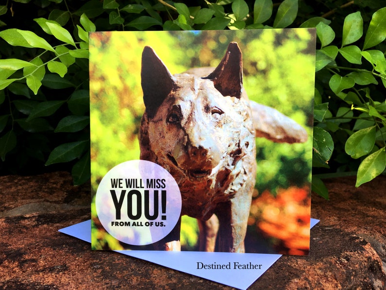Goodbye Pilbara Card Red Dog Goodbye Card Farewell Card Red Etsy