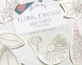Floral Fantasy: Stick 'n Stitch