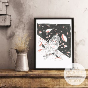 Summer breeze - hand signed limited edition A3 Giclée print by Emilie Geant