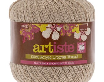 Light Grey Silver Daphne Cotton Metallic 49853 Ice Yarns 50gr 295 yards Mercerized Size 10 Crochet Cotton