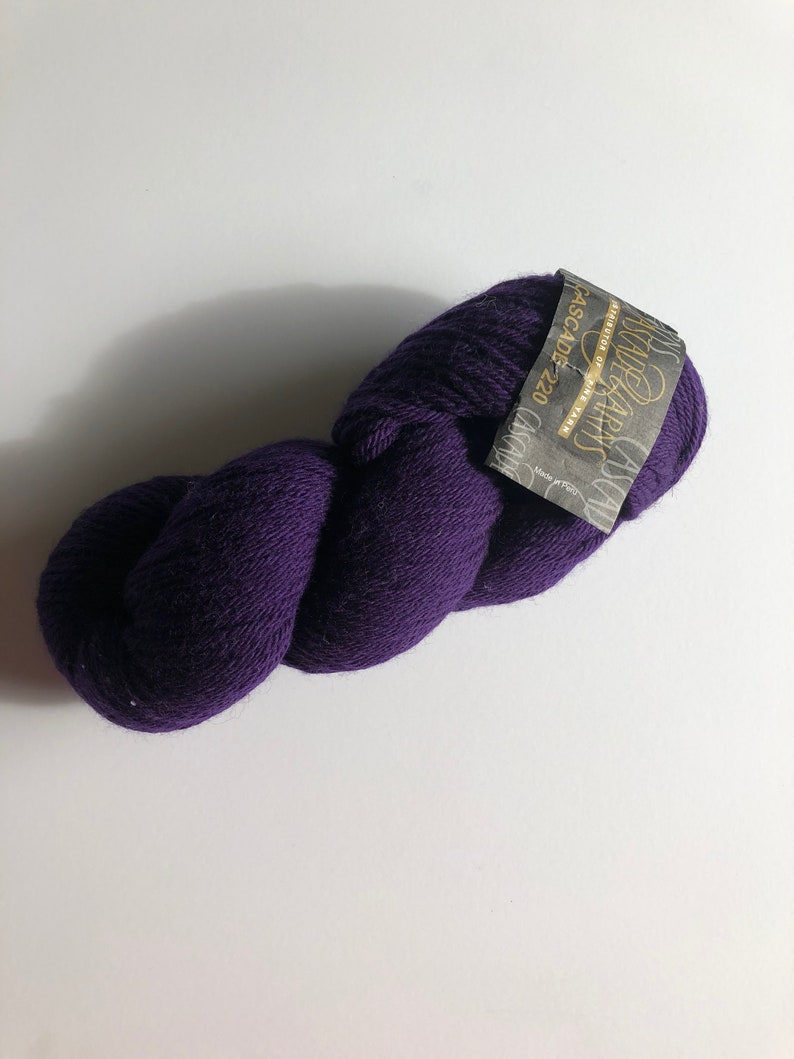 color 8886 Cascade Yarn in purple