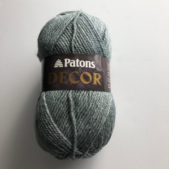 Discontinued Yarn Patons Decor Yarn in Pale Forest Heather Color