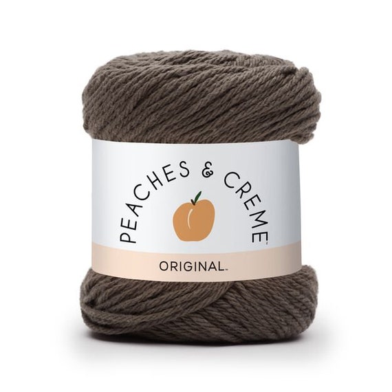 Peaches & Creme (Cream) Cotton Yarn Dark Taupe (Brown) 2.5 oz.
