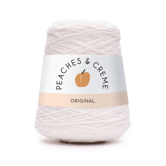 Peaches and Cream White Cotton Yarn Cone, 14 Oz Cone 