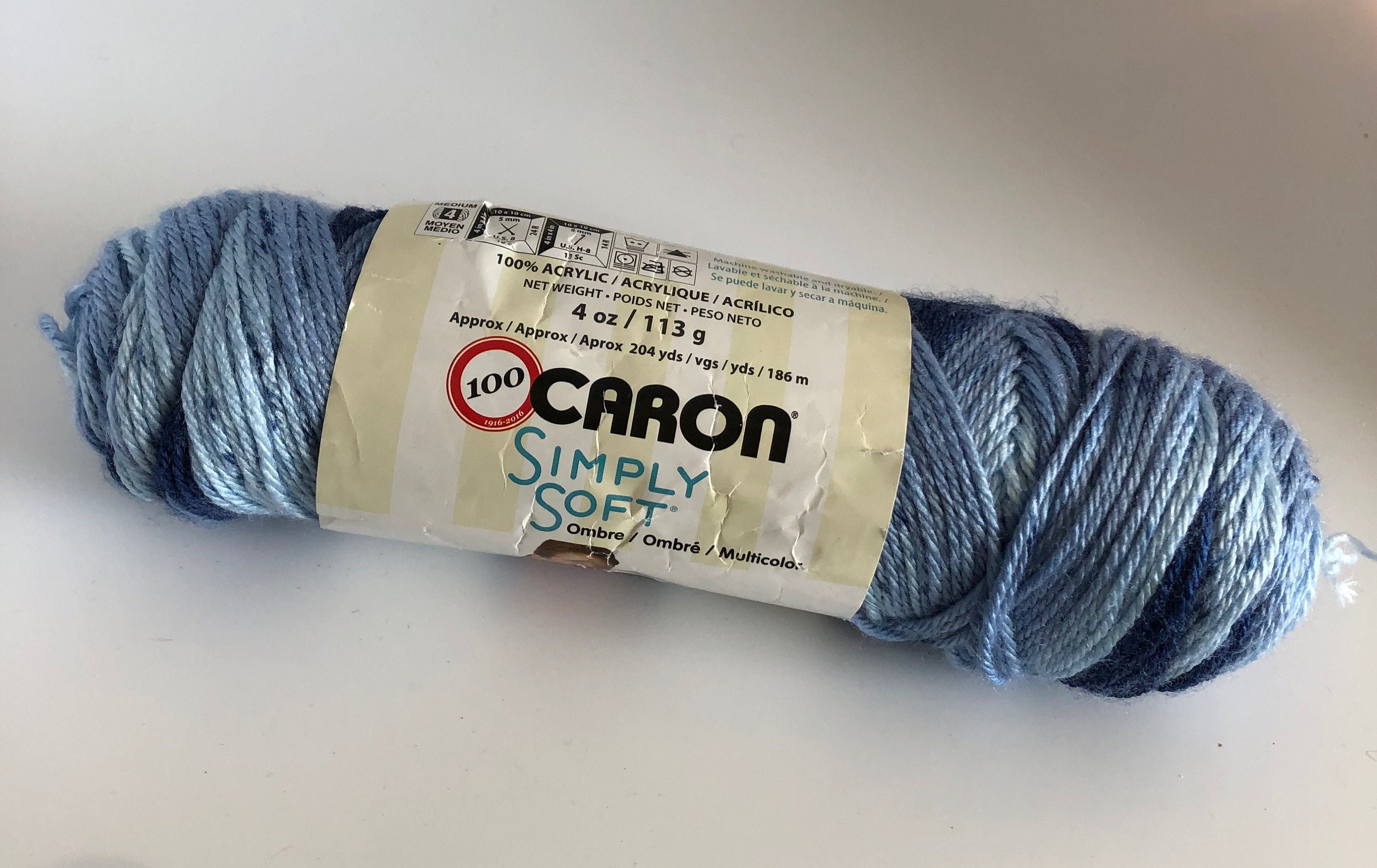  Simply Soft Ombres Yarn-Saturday Blue Jeans
