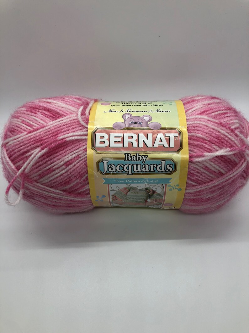 Discontinued Yarn Bernat Baby Jacquards in Cherry Berry Etsy