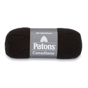 Patons Canadiana Yarn in black color