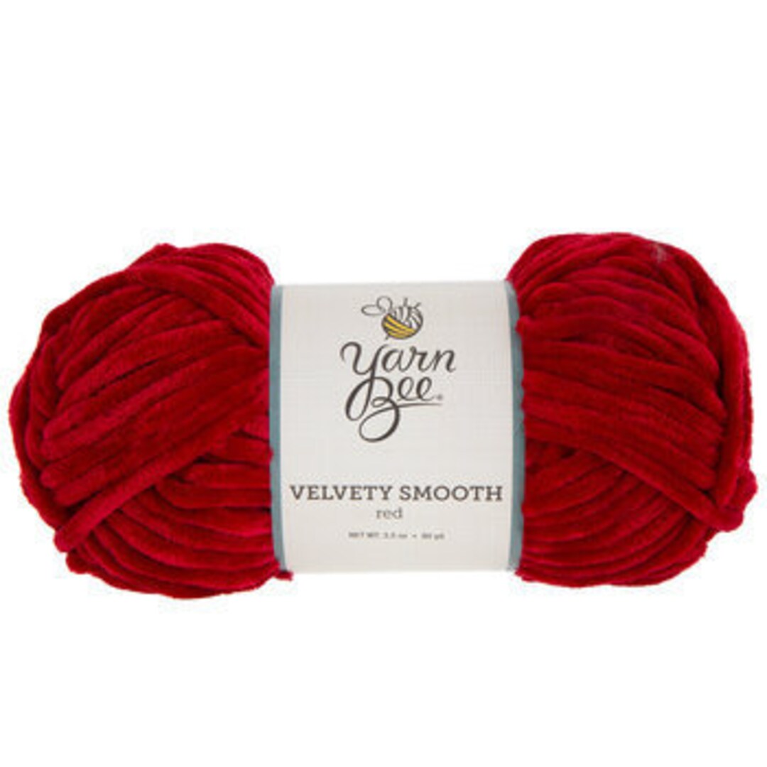 Yarn Bee Velvety Smooth in Red Etsy