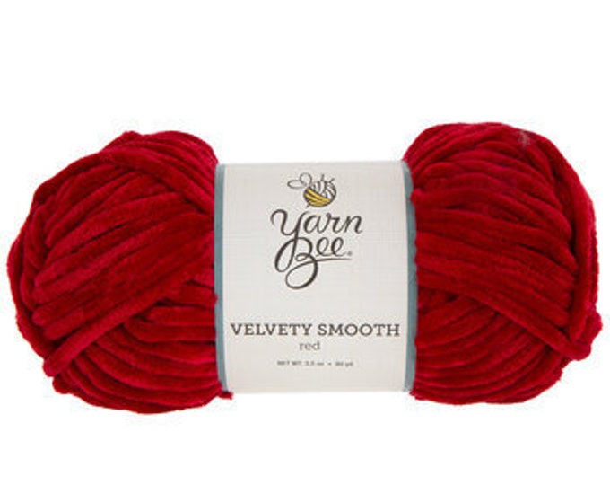 Yarn Bee Velvety Smooth in Red Etsy