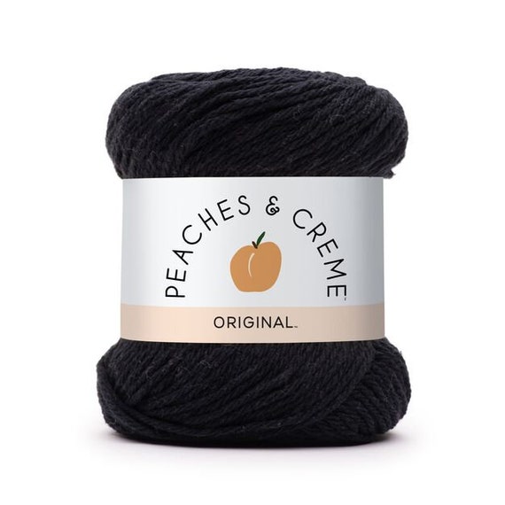 Peaches and Cream in Black Cotton Yarn 