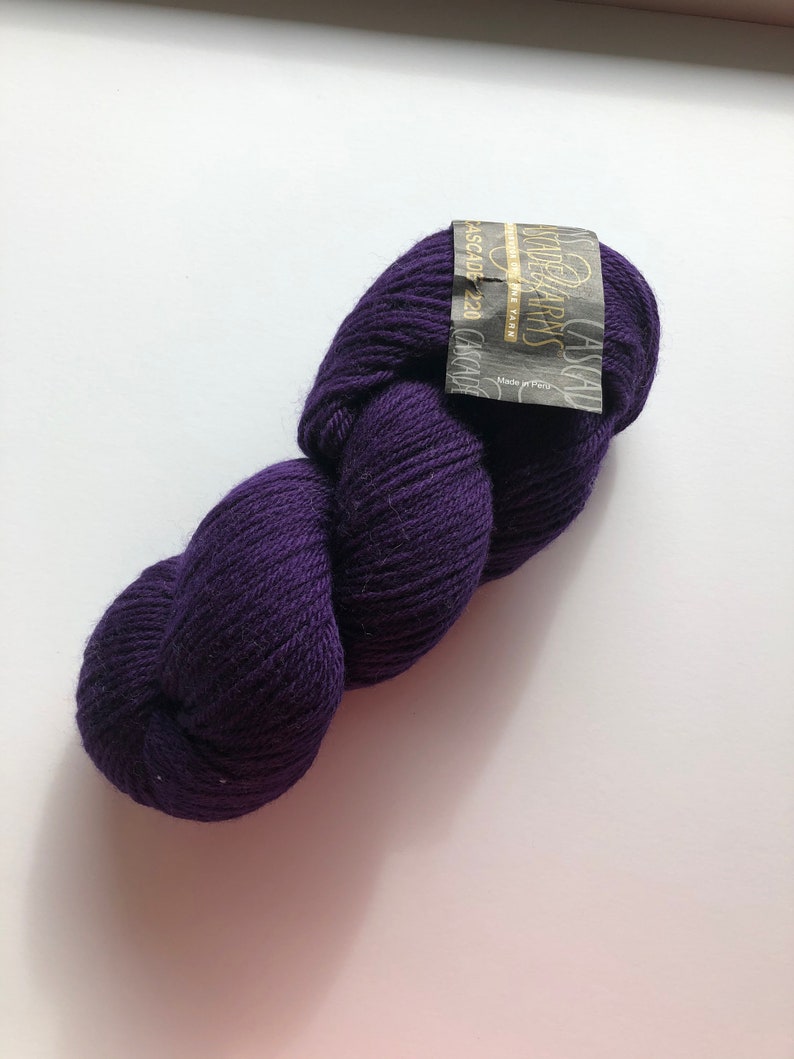 color 8886 Cascade Yarn in purple