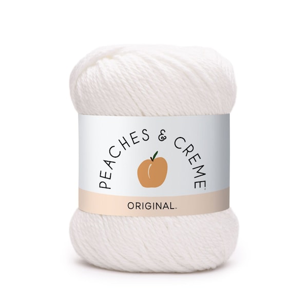 Cotton Yarn in white, Peaches and Cream, White  cotton yarn,