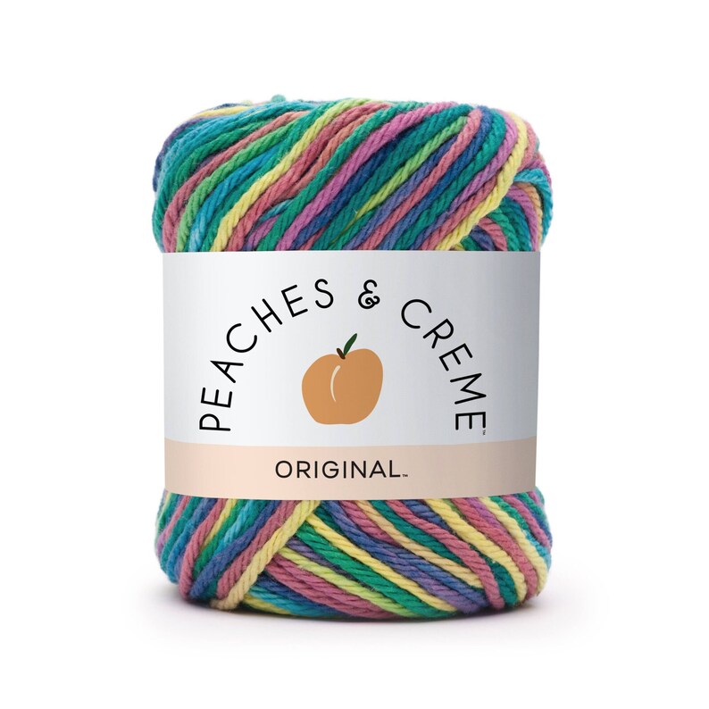 Cotton Yarn in multicolor Peaches and Cream Variegated color Etsy