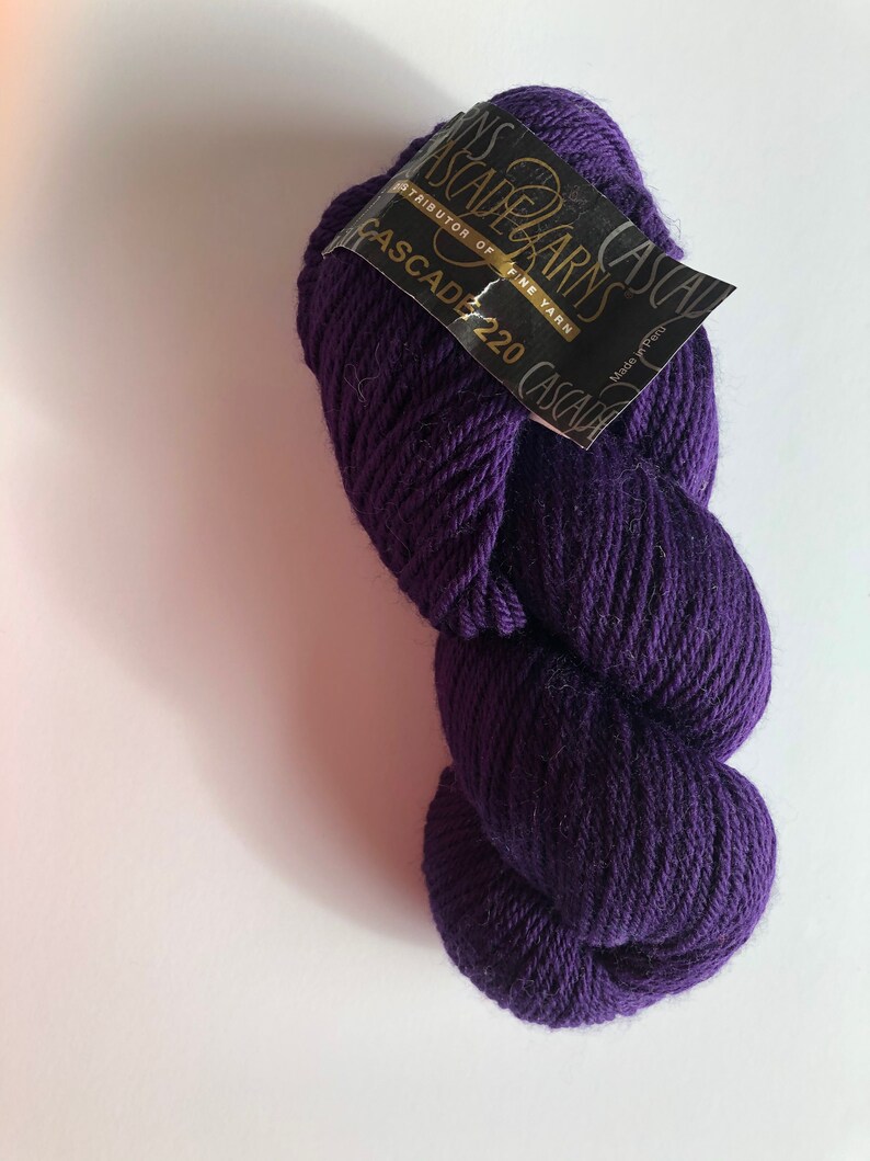 color 8886 Cascade Yarn in purple