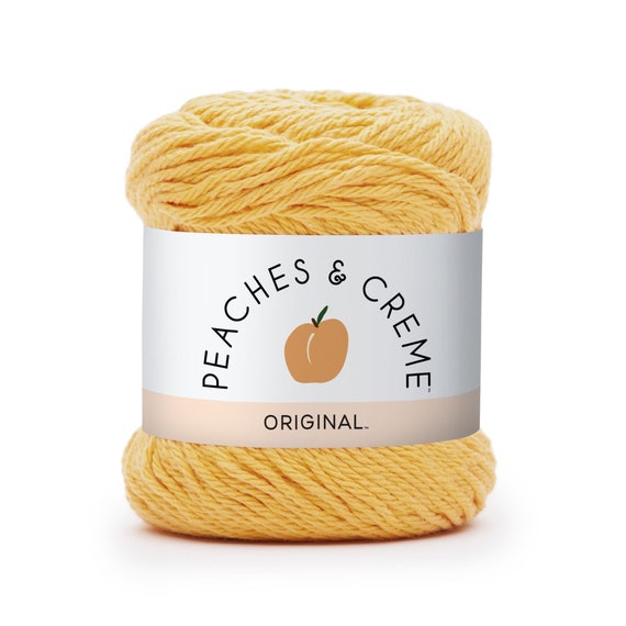 Peaches and Cream Yellow Cotton Yarn Yellow Gold cotton yarn Etsy