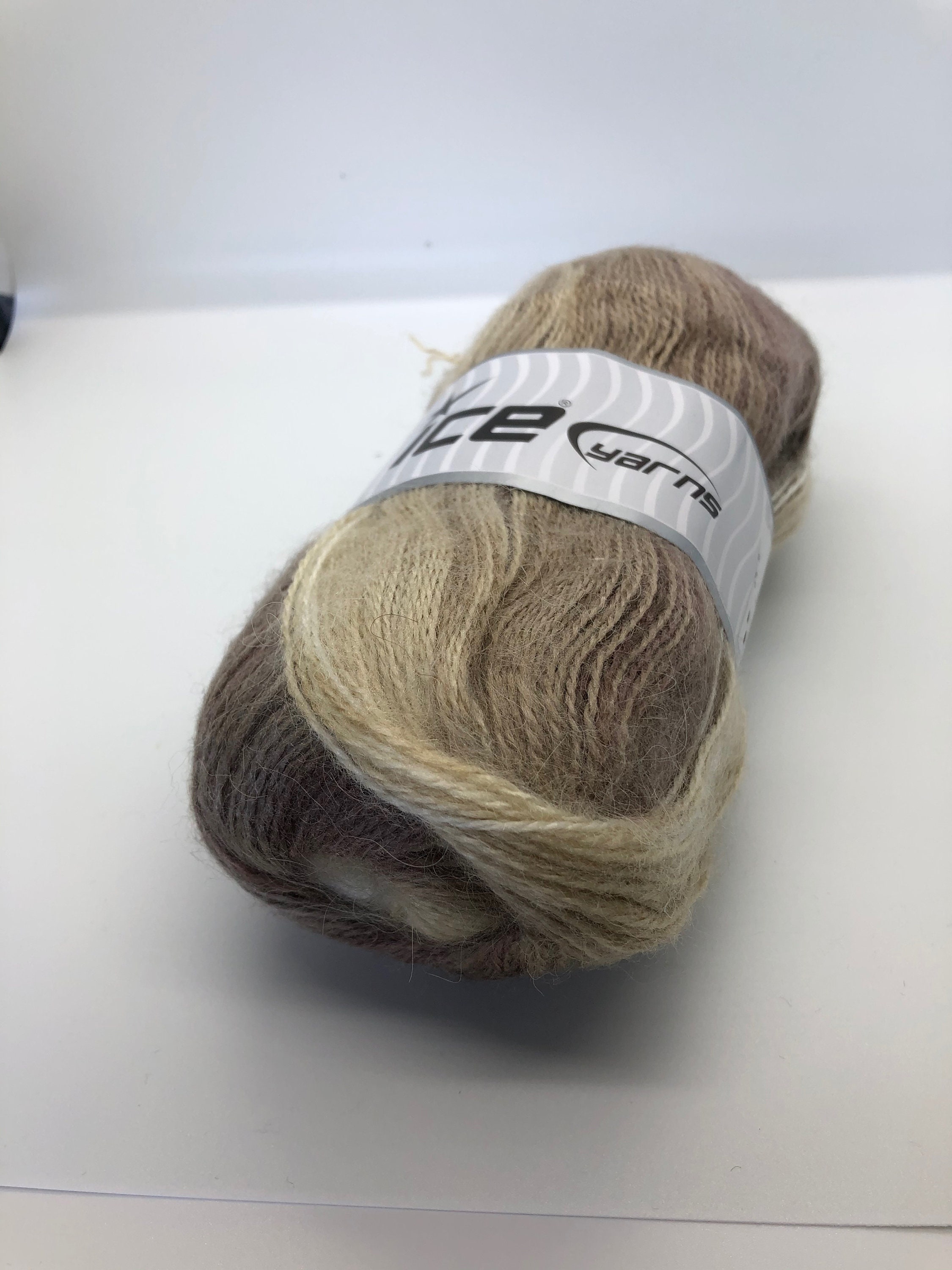 Sugar and Cream Cotton Yarn in Chocolate Ombre Color, Variegated