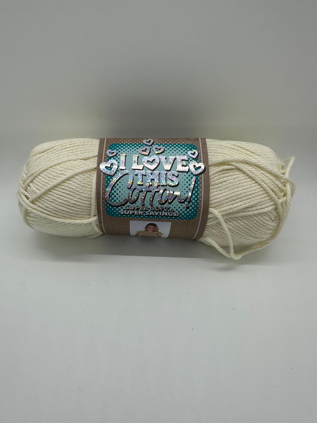 I Love This Cotton in Ivory Color : Soft off White, 3 Oz Skein - Etsy