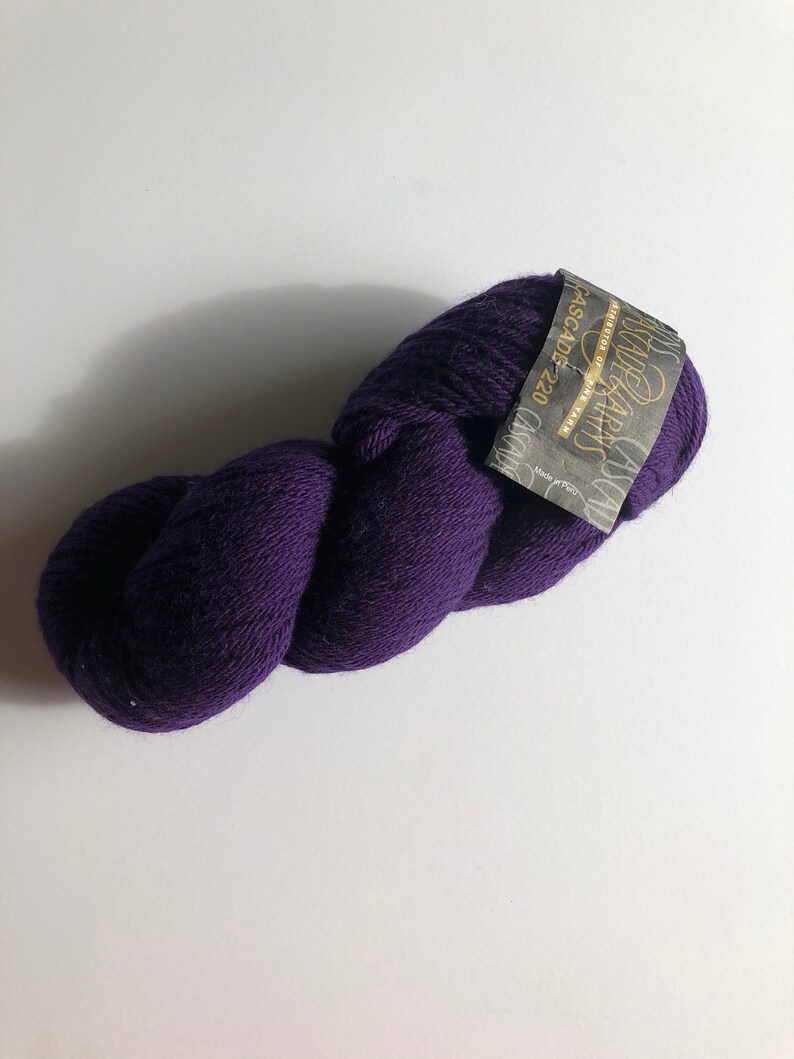 color 8886 Cascade Yarn in purple