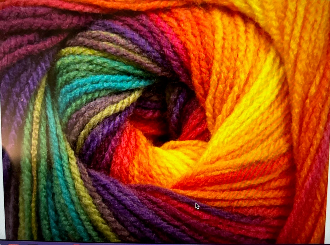 Ice Yarn Magic Light Magic Rainbow Colors Ice Yarn 55959 Etsy