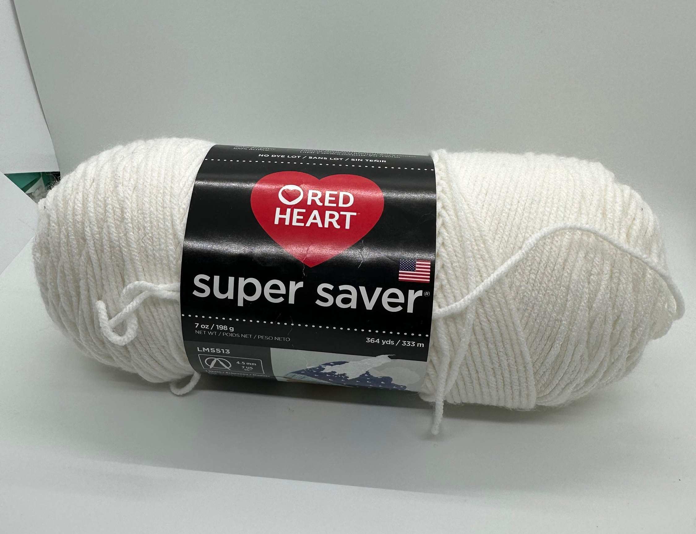 Red Heart Super Saver Jumbo Latte Stripe Yarn Paquete De 2 | Meses sin