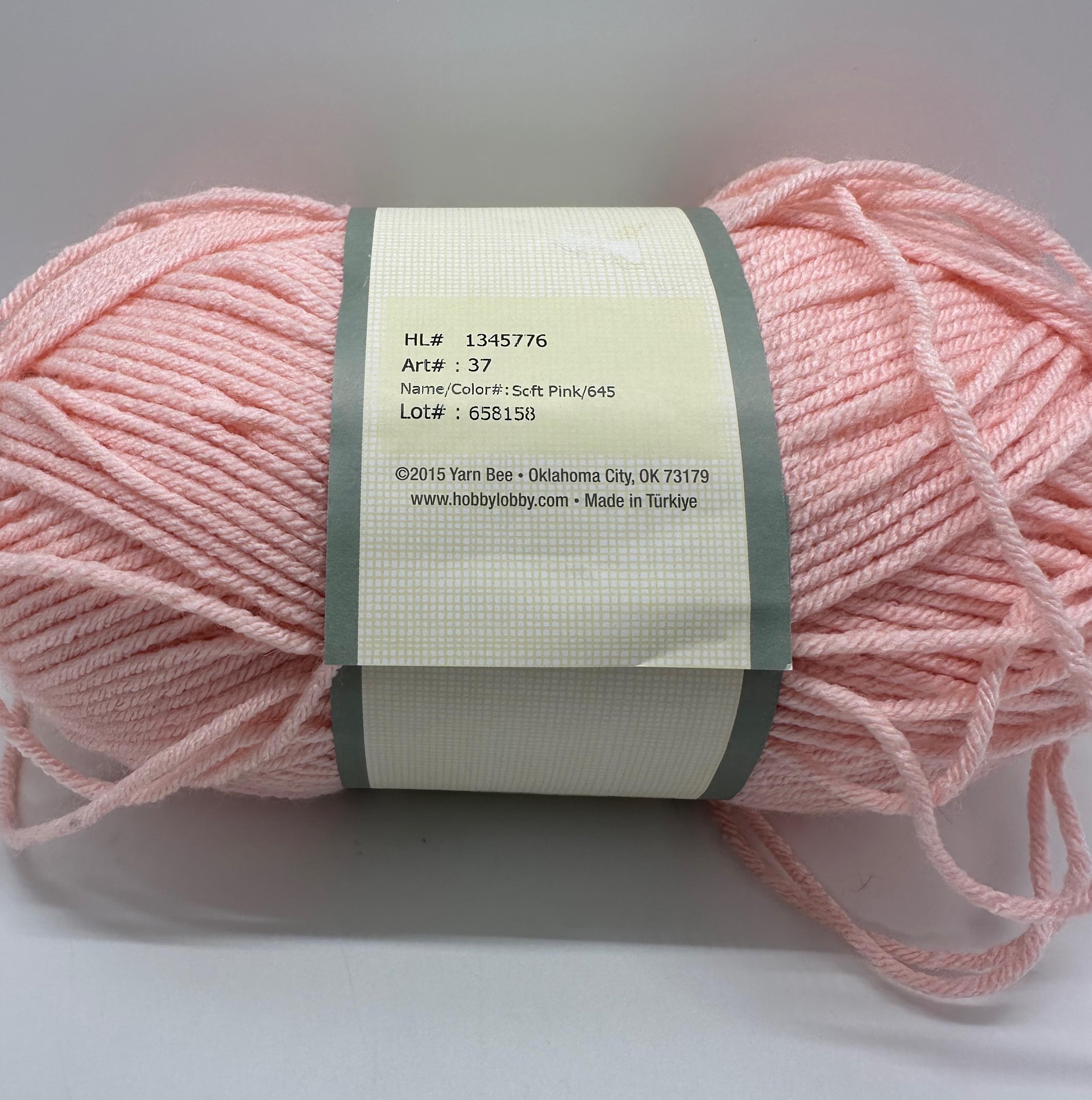 にに Yarn Bee Soft & Sleek Prints: Hot Pink Low Pill Acrylic Yarn - Etsy
