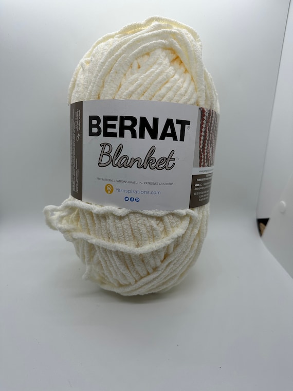 Bernat Blanket Yarn in Antique White Color, off White Blanket Yarn 