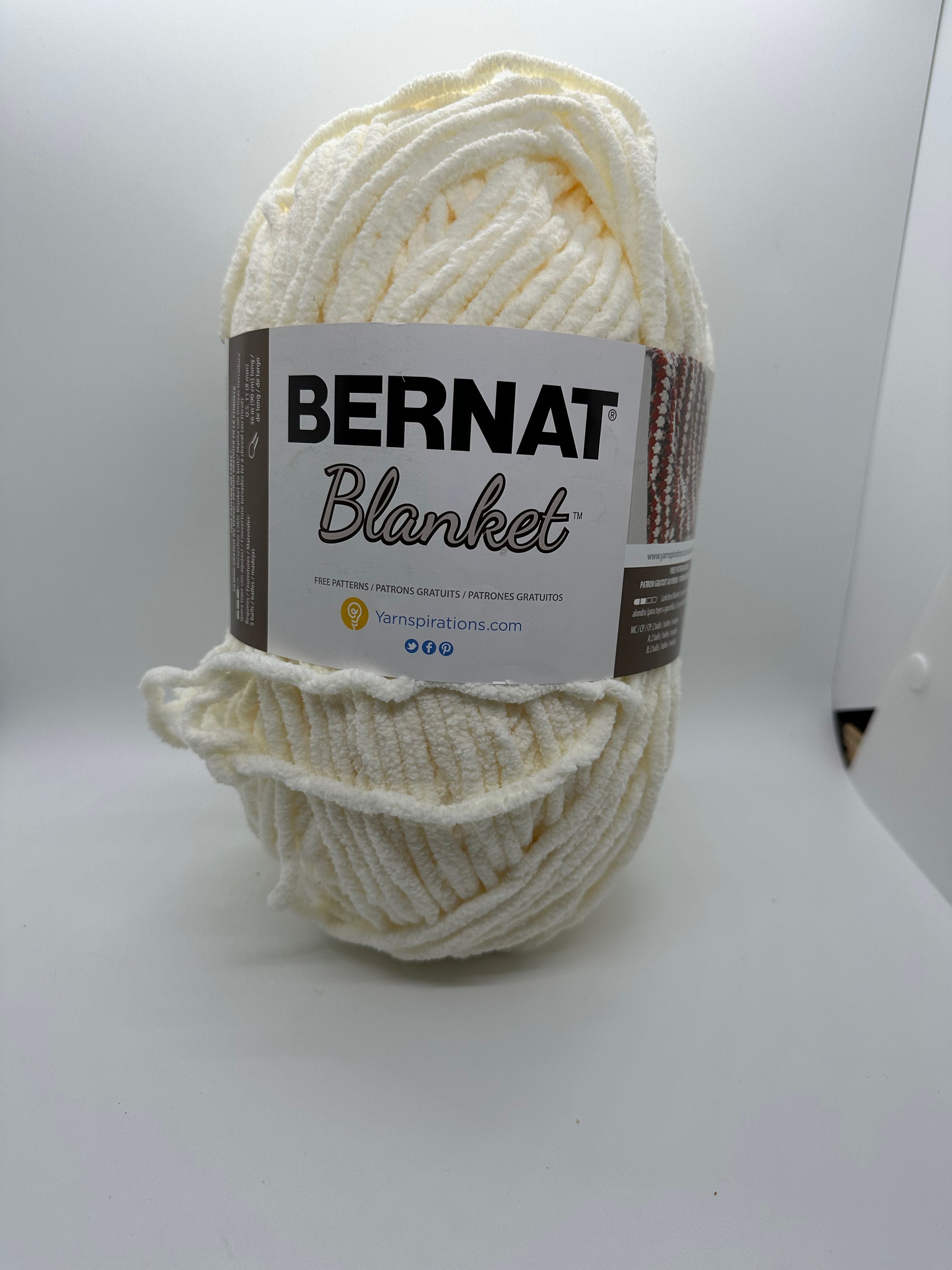 Bernat blanket white sale