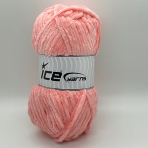 Ice Yarns Chenille Baby Yarn  in Pink Color, Pink Velvet Yarn