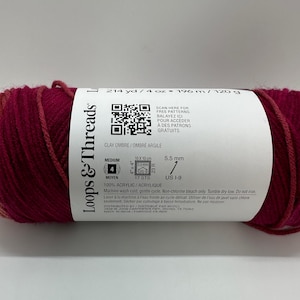 Hilo Loops and Thread, acrílico clásico suave, colores variados, colores ombré Clay ombre