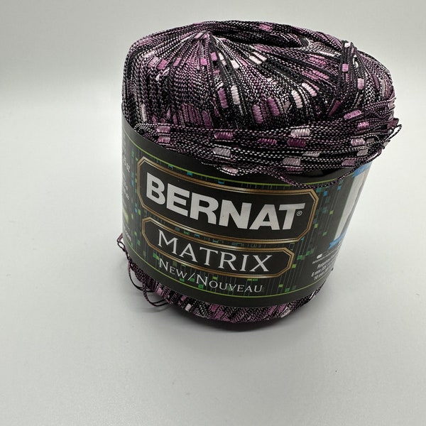 Graphic Grape - Bernat Matrix in Graphic Grape color - Purple Matrix yarn